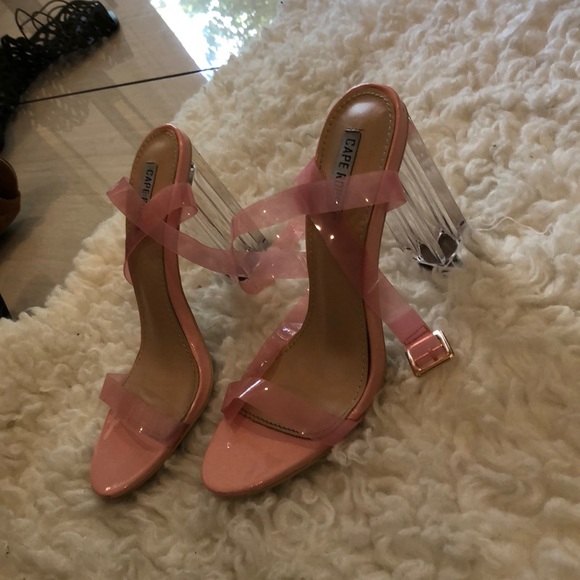 Pink clear strap heels - Picture 4 of 6